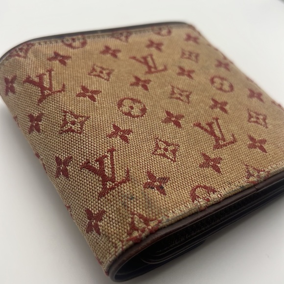 Louis Vuitton Pink Canvas Compact Bifold Wallet - Picture 7 of 14
